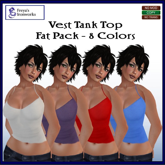 (Box) Vest Tank Top Silk Green - Freya's Ironworks