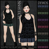:::Sn@tch Mesh Sasha Satin & Lace Tank Dress (DEMOS):::