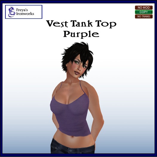 Vest Tank Top Purple