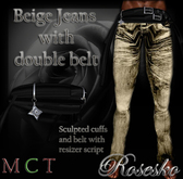 .:Rosesko:. Jeans Beige with belt