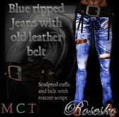 .:Rosesko:. ripped Jeans Blue