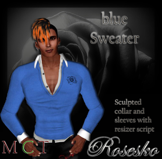 .:Rosesko:. blue Sweater