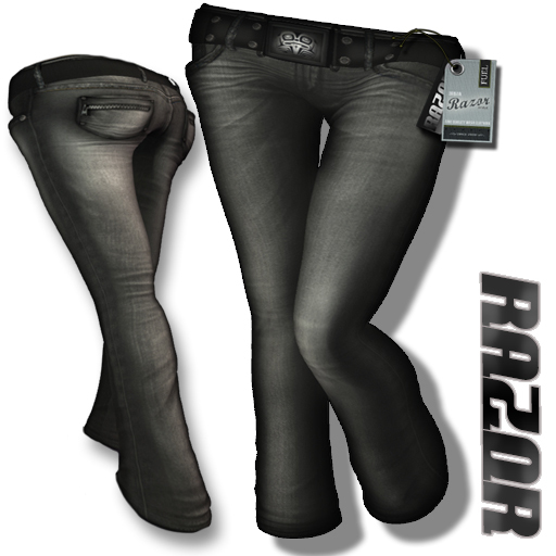 =Razorblade Jacket= Fuel Low Rise Jeans///Faded Black DEMO