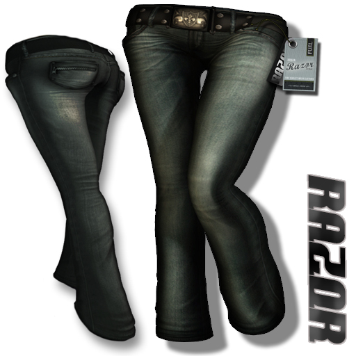 =Razorblade Jacket= Fuel Low Rise Jeans ///Stonewash DEMO