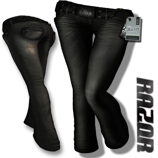 =Razorblade Jacket= Fuel Low Rise Jeans ///Black DEMO