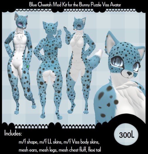 Blue Cheetah Mod for Bunny Puzzle Viss
