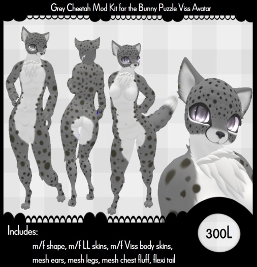 Grey Cheetah Mod for Bunny Puzzle Viss