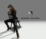 :: Marshmallows :: Shirt with Vest - White & Gray