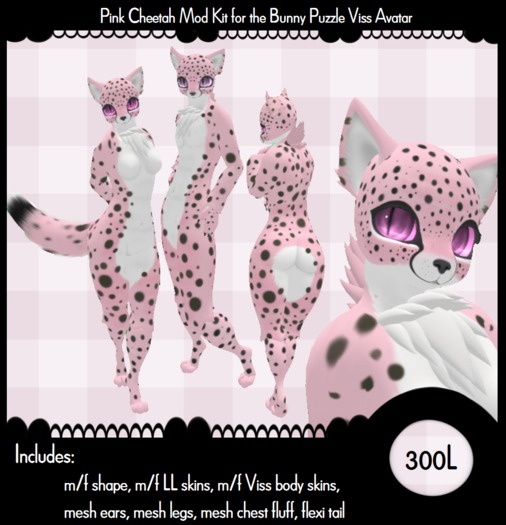 Pink Cheetah Mod for Bunny Puzzle Viss