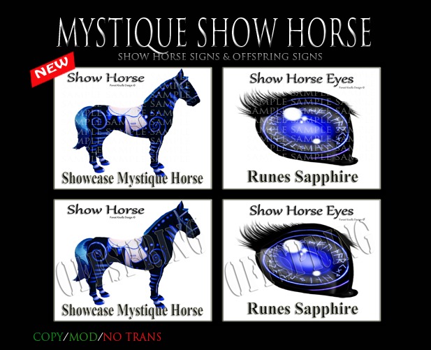 MYSTIQUE SHOW HORSE SIGNS & OFFSPRINGS