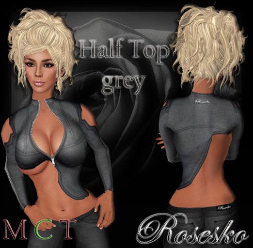 .:Rosesko:. Half Top grey