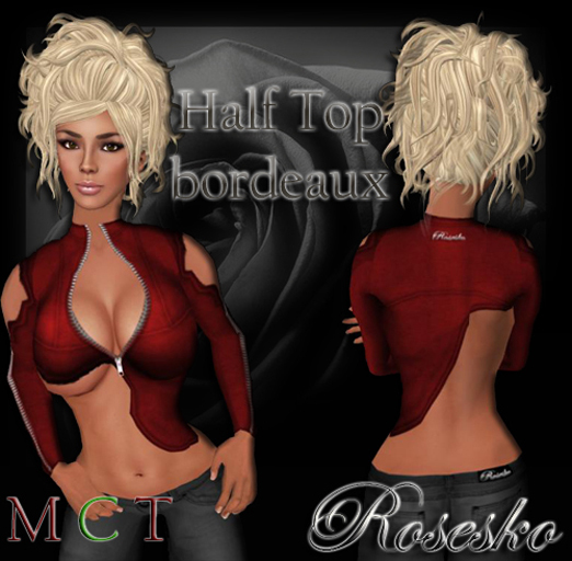 .:Rosesko:. Half Top bordeaux