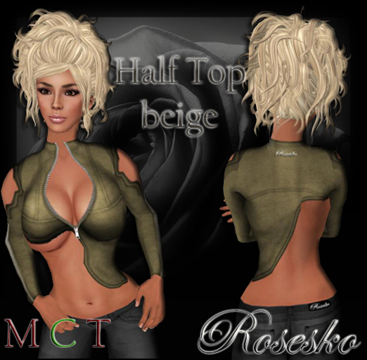 .:Rosesko:. Half Top beige