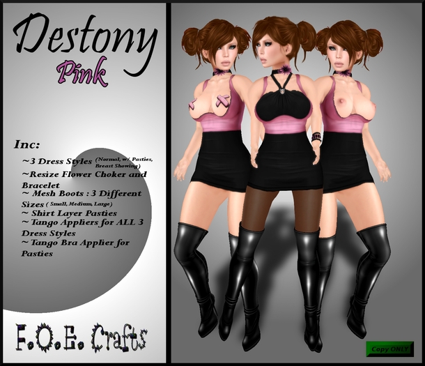 F.O.E. Crafts Destony Pink