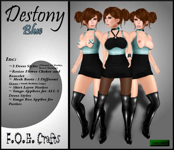 F.O.E. Crafts Destony Blue