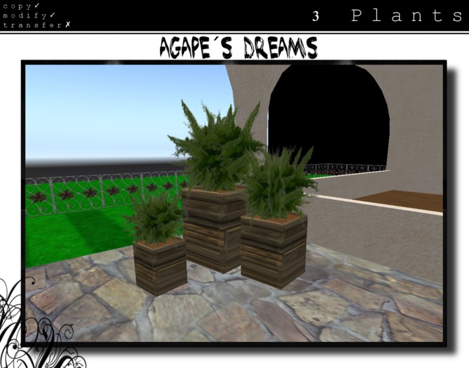Potted plants green