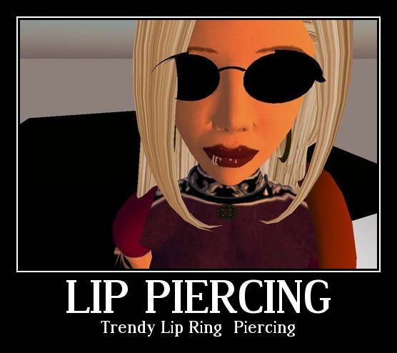 Trendy Lip Ring - Piercing -