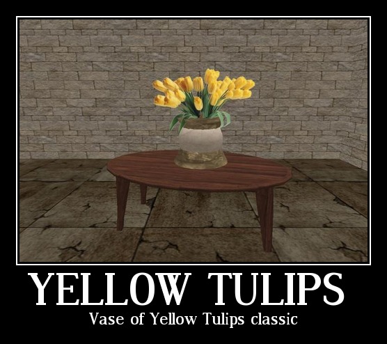 Vase of Yellow Tulips classic  tagfantasy -