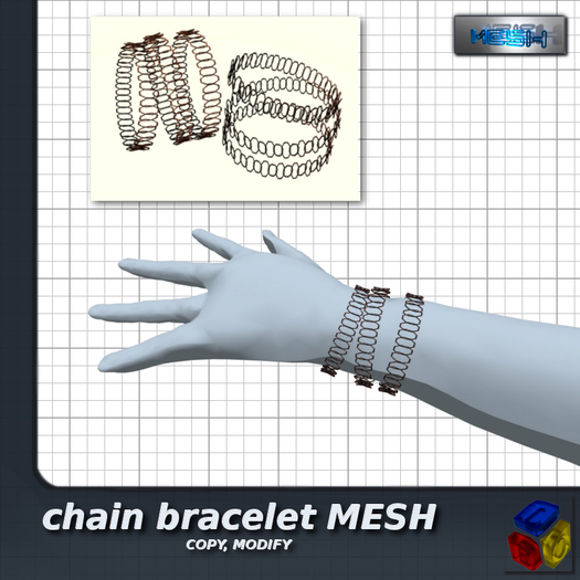 -LEO- chain bracelet [MESH] mod, copy