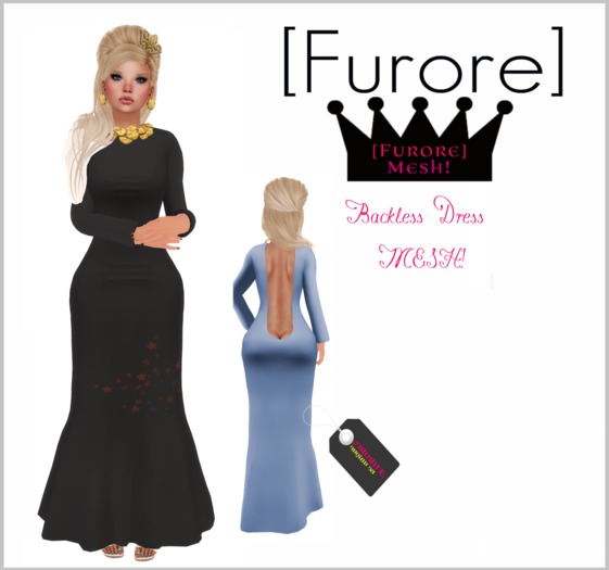 [Furore] Backless Dress *Dark Stars*