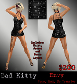 Bad Kitty Evny Dress Black Skulls