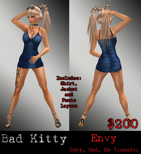 Bad Kitty Envy Dress Blue