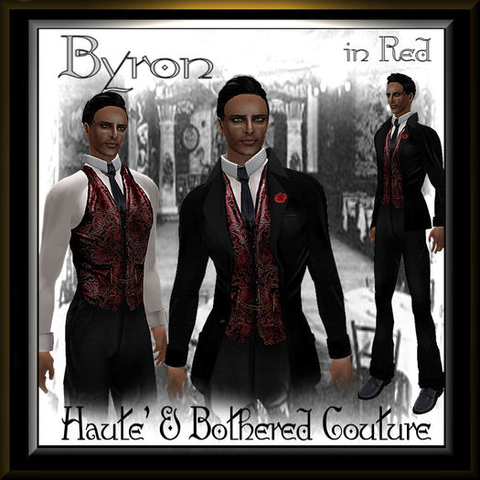 Haute' & Bothered Couture Presents:  "BYRON" in Red