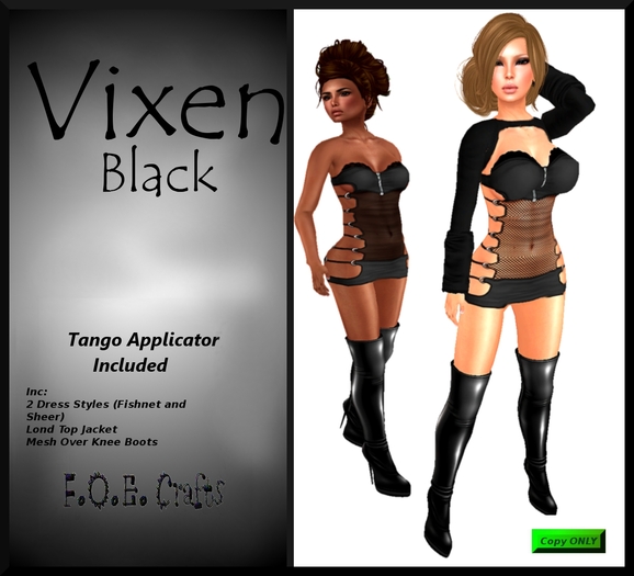 F.O.E. Crafts Vixen Black