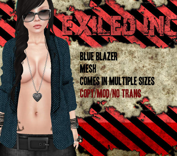 [Exiled Inc.] Blue Blazer [MESH]
