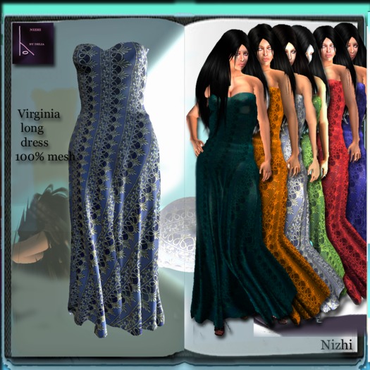 Virginia in 6 colors- 4+1 sizes fat pack