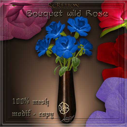 Bouquet Blue Wild Rose