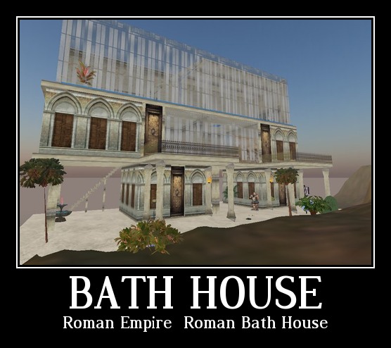 Roman Empire -  Roman Bath House 138 prim -