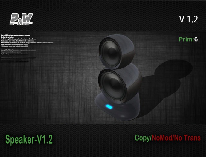 ..::[P&W]::..  Speakers - V1.2
