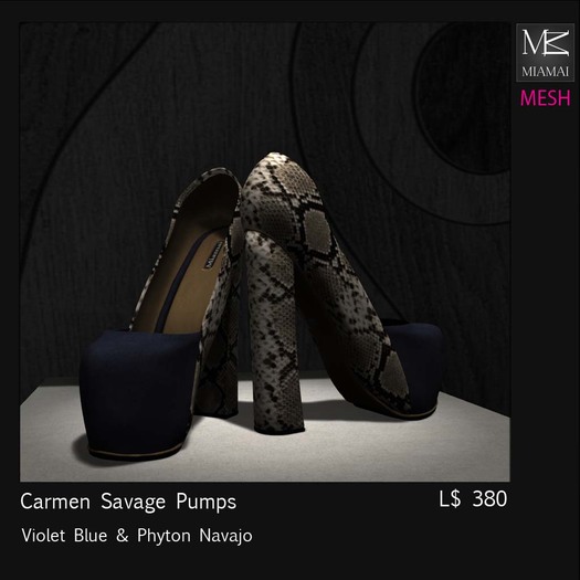 Miamai_Carmen Savage_Violet Blue & Python Navajo