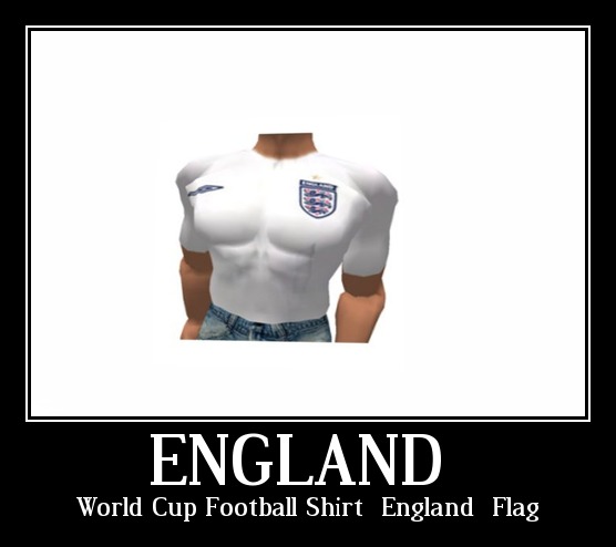 World Cup Football Shirt - England + Flag
