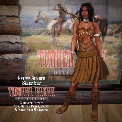 [Timber Creek] Native Women's Summer Skirt Set-Sienna-Boxed