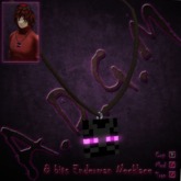 [ADGM]  Minecraft Enderman Necklace - 8 bits