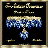 TST - PASSION FLOWER SAPPHIRE NECKLACE YG