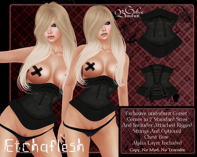 [Etchaflesh] December Underbust Corset