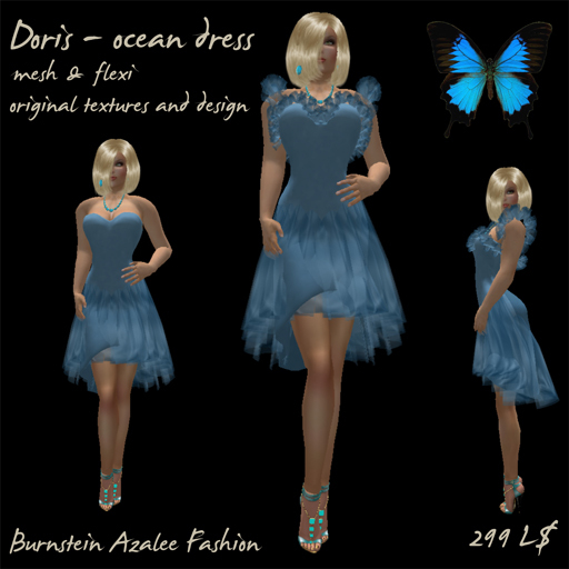 Doris dress -- ocean