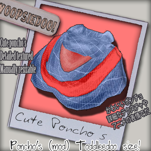 .:*:.WoopsieDoo.:*:. Poncho - blue