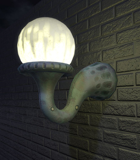 Mesh Steampunk Sconce