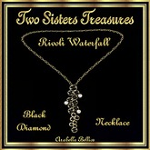 TST - RIVOLI WATERFALL BLACK DIAMOND NECKLACE YG