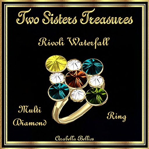 TST - RIVOLI WATERFALL MULTI DIAMOND RING YG