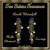 TST - RIVOLI WATERFALL MULTI DIAMOND EARRINGS YG