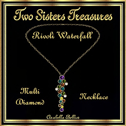 TST - RIVOLI WATERFALL MULTI DIAMOND NECKLACE YG