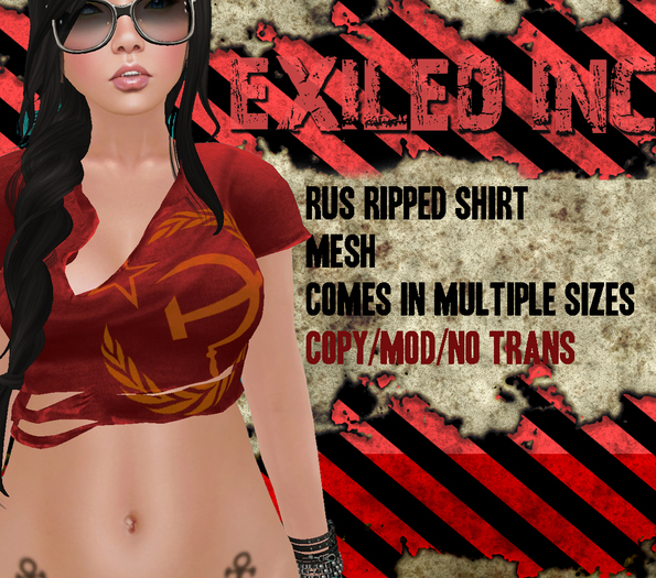 [Exiled Inc.] Rus Ripped Top [MESH]