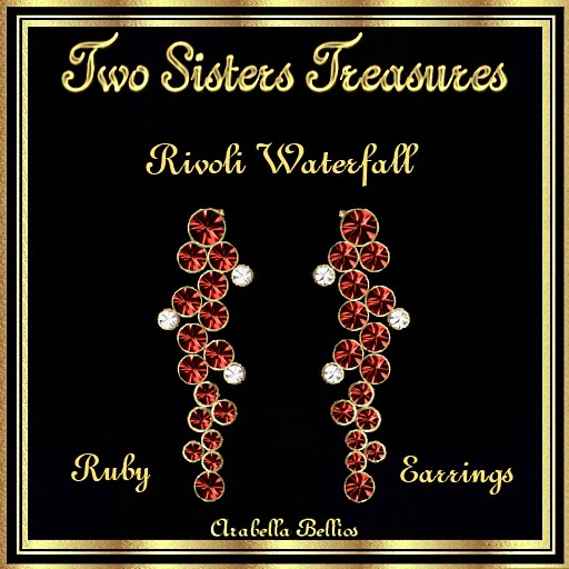 TST - RIVOLI WATERFALL RUBY EARRINGS YG