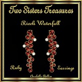 TST - RIVOLI WATERFALL RUBY EARRINGS YG