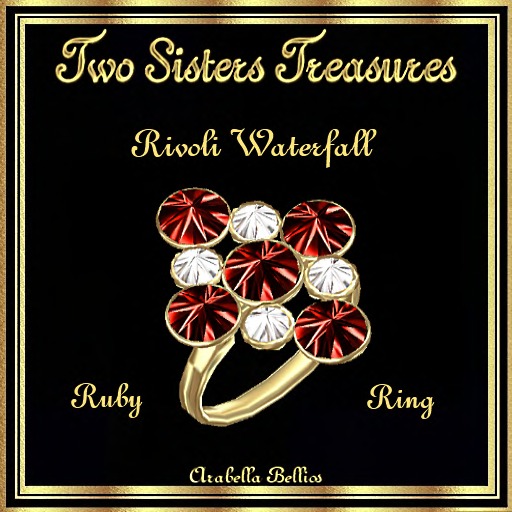 TST - RIVOLI WATERFALL RUBY RING YG